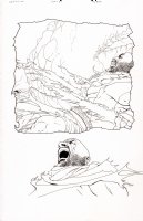 God of War Fallen God 4 pg 15 Kratos Dark Horse half splash Comic Art