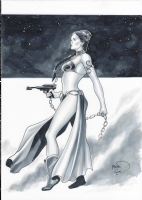 Slave Leia Star Wars Comic Art