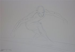 Silver Surfer sketch Fantastic Four Comic Art