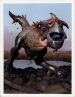 Bob Snapping Gob dinosaur Guardians TCG Fantasy Card Game Comic Art