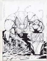 Darkness 24 pg 16 - 17 dps double page splash Top Cow Comic Art