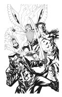 Avengers 62 Cover Namor Phoenix Valkyrie Blade Comic Art