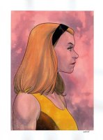 Gwen Stacy watercolor bust Marvel Spider-Man Comic Art