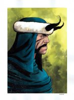 Hogun watercolor bust Marvel Thor Comic Art