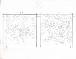 Avatar The Legend of Aang - Windmill Dome 060 Stifling Wind 053 - Trading Card Art Comic Art