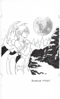 Darkstalkers Trading Card Art Udon - Primitive Instinct - Lilith Comic Art