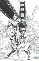 Iron Man and Hellcat Annual 1 Cover - see notes Comic Art